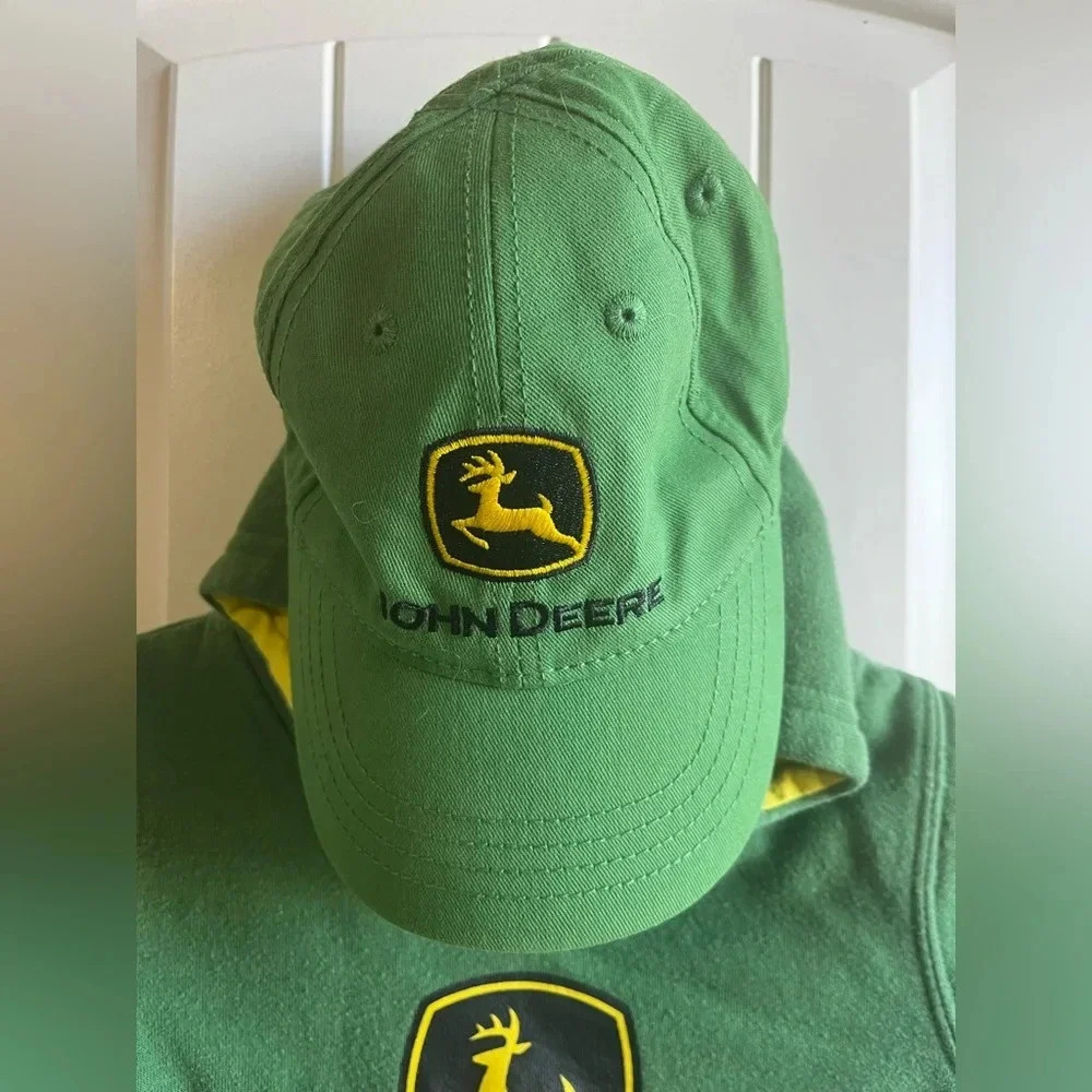 John Deere toddler hoodie and hat set